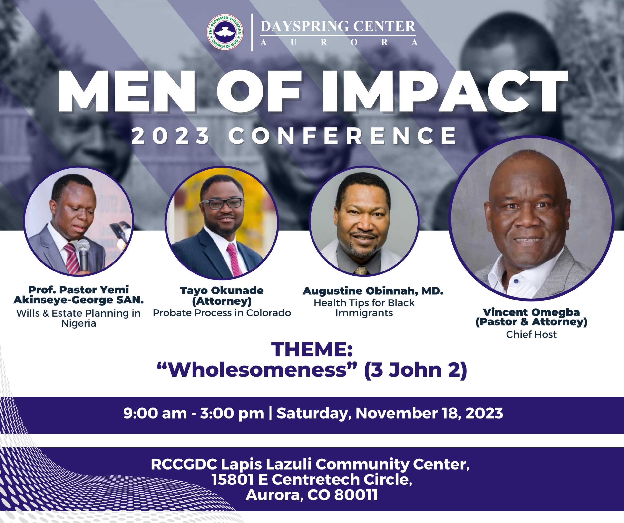 RCCGDC - MEN OF IMPACT CONFERENCE 2023