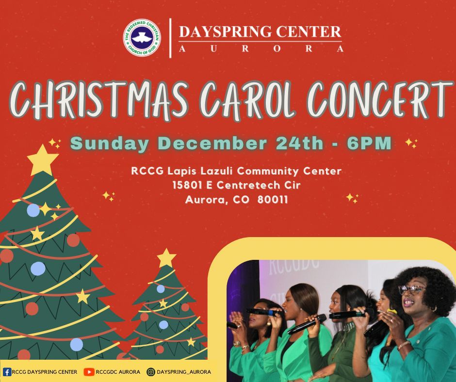 RCCGDC, Colorado Christmas Carol Concert